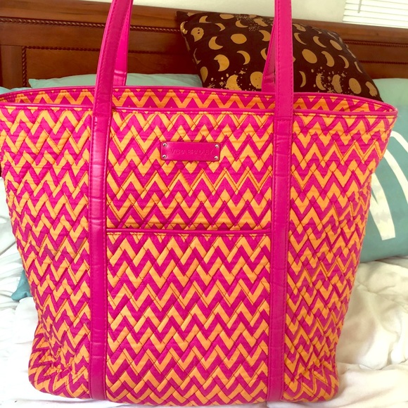 Vera Bradley Handbags - Large Trimmed Vera! Chevron print!